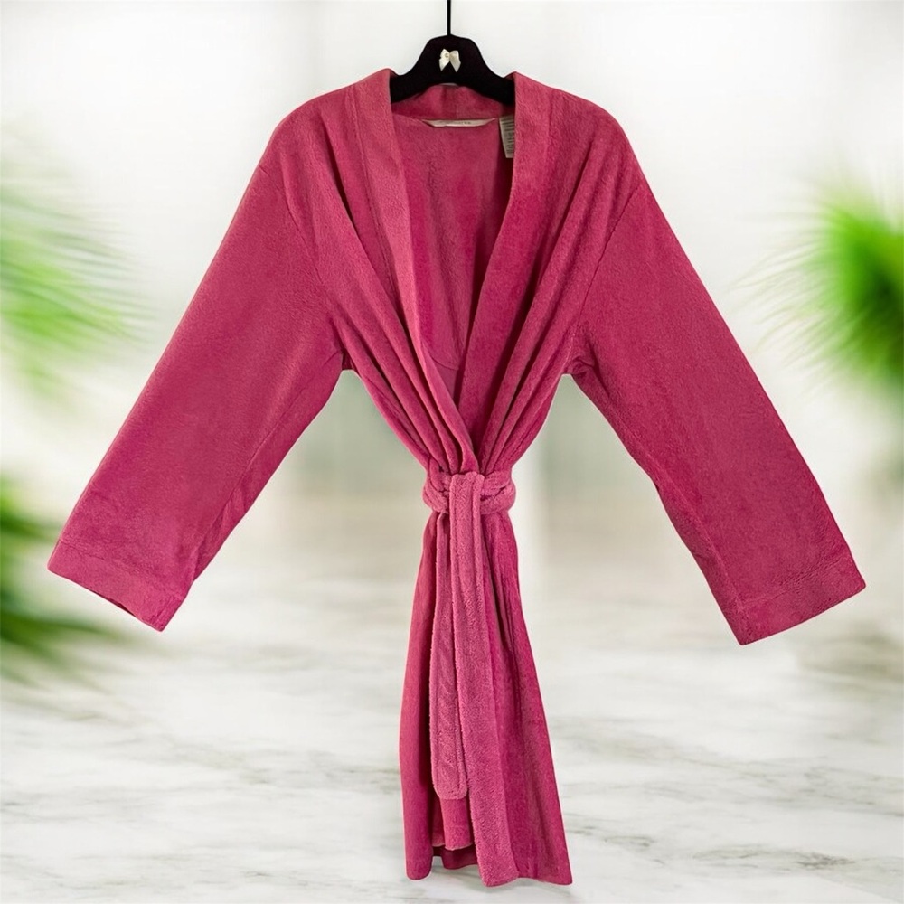 Peekaboo Barbiecore Hot Mess Flirty Length Plush Pink Terrycloth Pool & Spa Robe